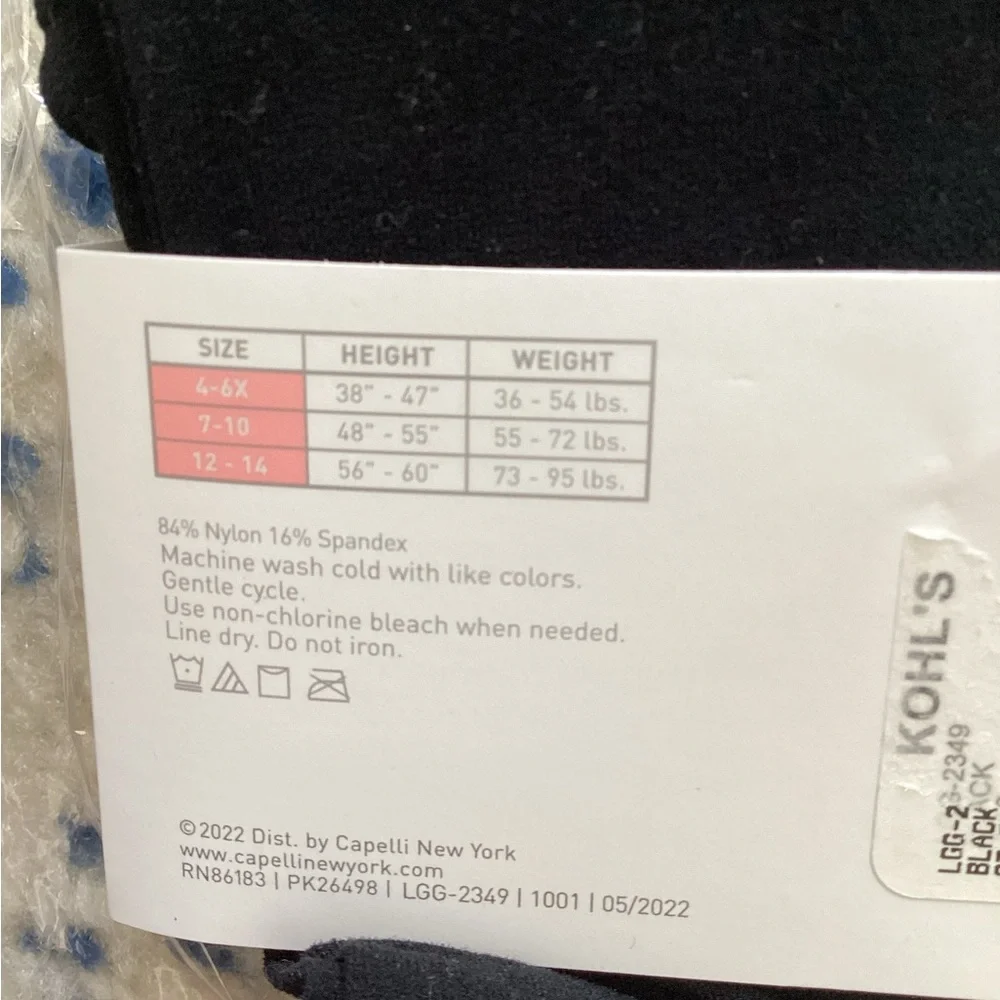 Girls  Black Sports Bra with Colorful Panties and black tights - Picture 4 of 16